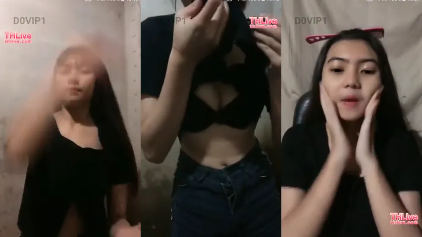 สาวไทยตัวเล็กเซ็กจัด ไลฟ์สดนั่งติ้วหีในห้องน้ำ